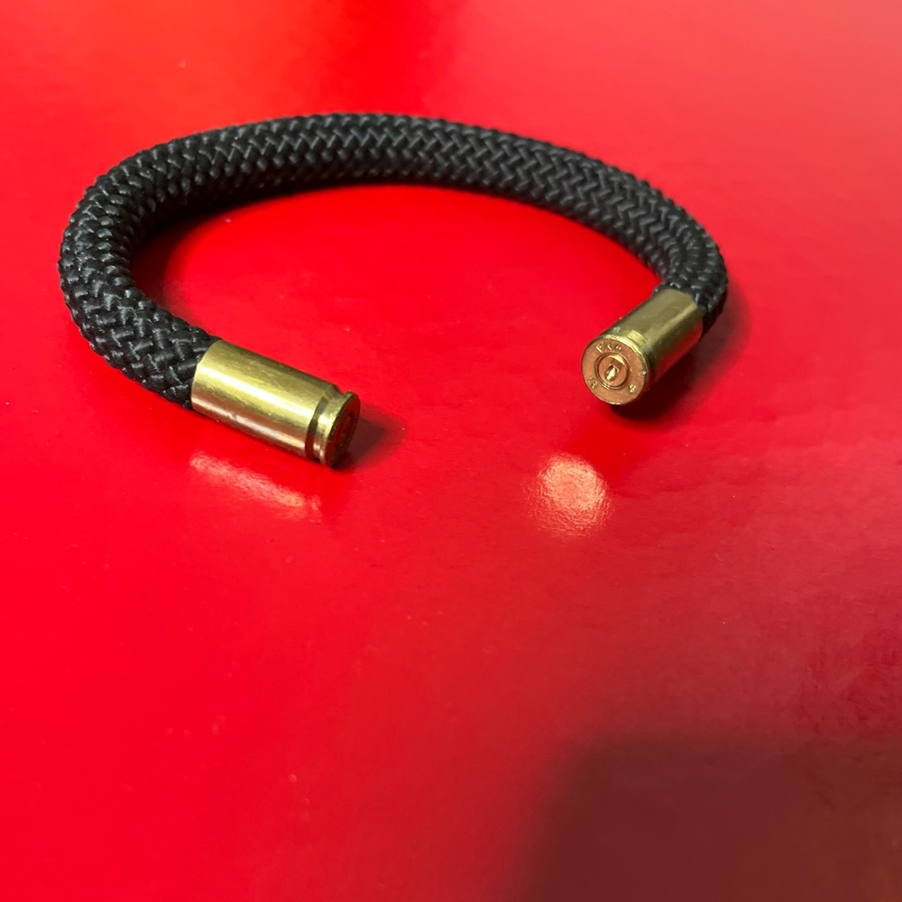 Black and 9mm brass Men's Bracelet flexible